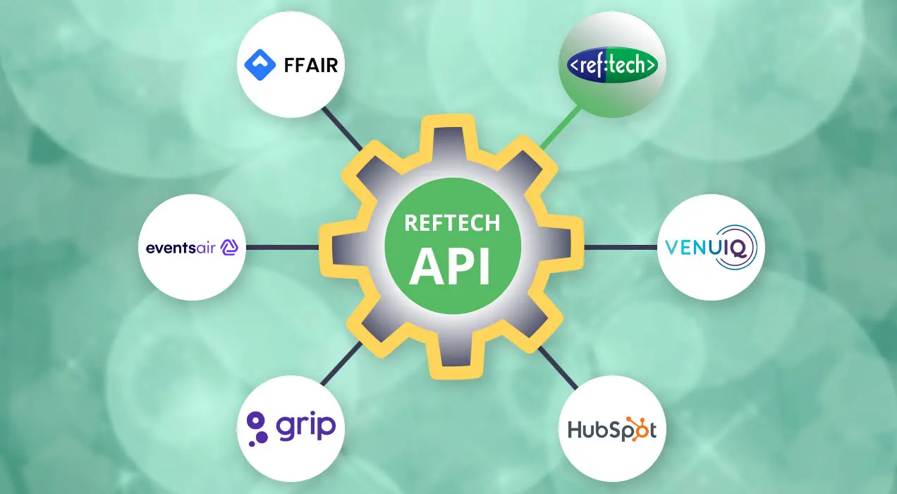 Logos of various companies connecting to RefTech logo