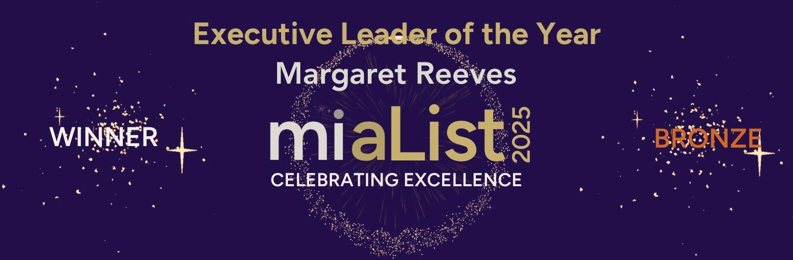 miaList Awards, Margaret Reeves, Executive Leader of the Year – Bronze Award